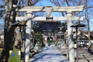 中村神社にて新年参拝。